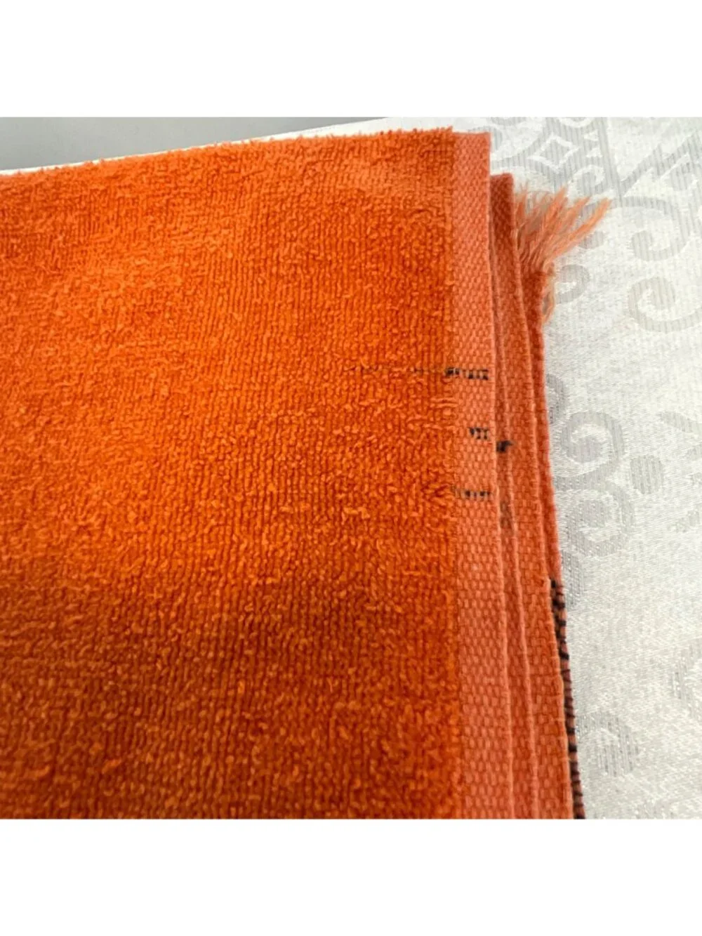 Vintage Cannon Monticello Santa Cruz style Orange Bath Towel